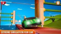 Весело полоса препятствий 3d: автомобильные гонки Screen Shot 0