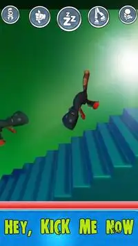 Sticky man free falling jump (ragdoll games) Screen Shot 0