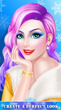 Makeup Girl Winter Beauty Spa Screen Shot 0