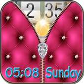 Diamond Zipper Screen Lock