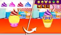 Emoji Cupcake Maker Games-Game Memasak Emoji yang Screen Shot 8