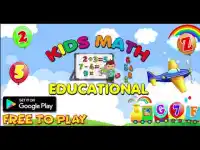 Kids Math Educational Fun- Balloon Pop Free Games Screen Shot 0