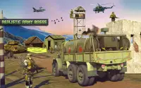 Offroad Tentara Transporter Truk Sopir Permainan Screen Shot 11