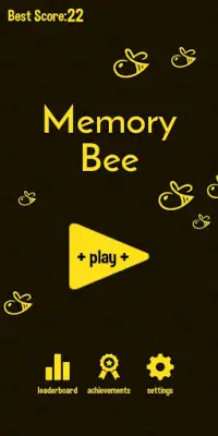 Memory Bee 🐝 Addictive game for your memory Screen Shot 0