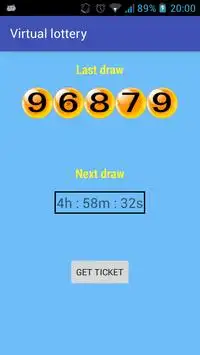 Virtual Lottery Screen Shot 1