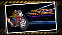 moto traffic night racing 3d Screen Shot 1