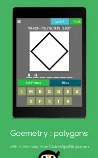 Geometry: polygons Quiz Screen Shot 12