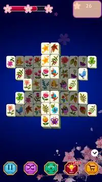 Mahjong Solitaire Flower Screen Shot 3