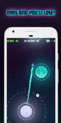 Planet Jump - لعبة أركيد وسفن فضائية Screen Shot 1