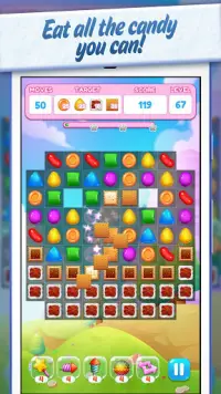 Sweet Candy Yummy 🍮 Color Match Crush Puzzle Screen Shot 4