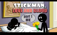 Stickman Love And Blood. He Screen Shot 0