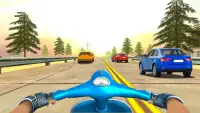 VR Highway Traffic Bike Racer Screen Shot 2