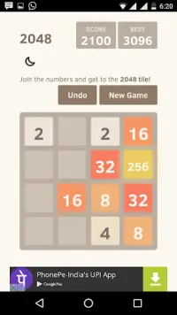 The 2048 puzzle Screen Shot 0