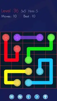 The Flowing Free Game - Connect the same Color DOT Screen Shot 4