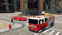 Pemadam kebakaran Truk Sim 16 Screen Shot 6