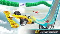 फॉर्मूला कार रेसिंग स्टंट गेम Screen Shot 3