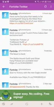 Unofficial Fortnite Gun/Player/Server Status Screen Shot 3