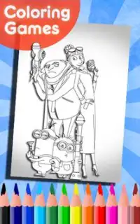 How To Color Despicable me 3 (coloring for kids) Screen Shot 2