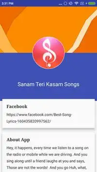 Sanam Teri Kasam Songs Screen Shot 13