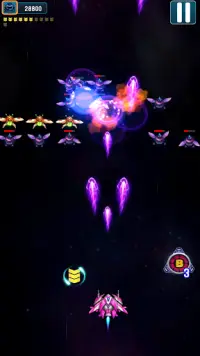 Galaxy Attack: Free Airplane Arcade Shooter Screen Shot 1