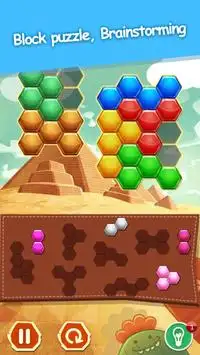 Hex Puzzle - Quebra-cabeça hexagonal Screen Shot 1