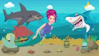 Mermaid Shark Dash Screen Shot 1