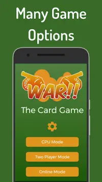 War Card Game Screen Shot 5