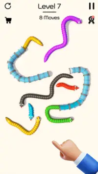 Tangled Snakes Puzzle Game Screen Shot 20