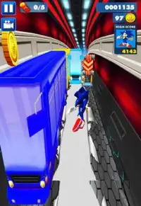 Subway sonic super rush adventure 3D for 2018 Screen Shot 2