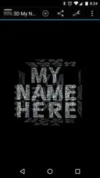 3D My Name Steampunk Fonts LWP Screen Shot 3