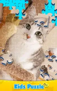 Cat Puzzle - Kids Jigsaw Game Screen Shot 0