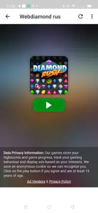 Diamond rush Screen Shot 1