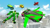 Flying Car Game Robot Games Screen Shot 3