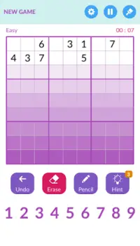 Sudoku Games : Easy, Normal, Advance Screen Shot 1