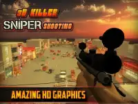 3D assassino Sniper rodagem Screen Shot 0