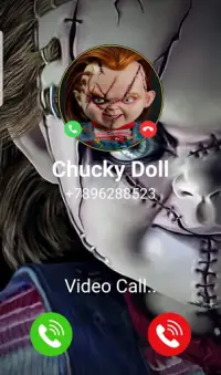 Chucky Doll Call Me  !! Fake video Call Screen Shot 1