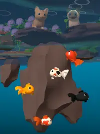 Goldfish & Cat Simulator in rainy pond Screen Shot 6