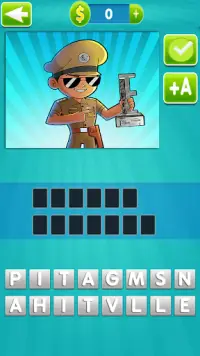 Little Singham Game Quiz Guess the Character Screen Shot 0