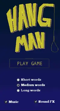 Hangman Video Game Screen Shot 4