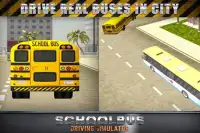 Schoolbusドライビングシミュレータ3D Screen Shot 3