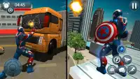 Flying Robot Superhero Crime City Rescue Battle Screen Shot 2