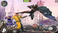 Flying Bat Superhero Man Games Screen Shot 1