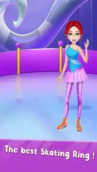 تزلج على الجليد ملكة - راقصة باليه متزلج جميلة Screen Shot 10