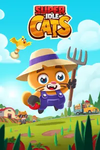 Super Idle Cats - Farm Tycoon Game Screen Shot 0