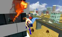 Super Flying Man: Mission de sauvetage de la ville Screen Shot 0