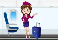 Air hostess dress up game for girls Screen Shot 2