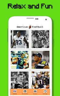 American Football Player Color By Number - Pixel Screen Shot 4