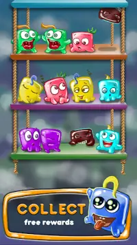 Jelly Puzzle - shift jelly monsters & puzzle out! Screen Shot 6