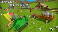 Farm Animal Tractor: Superhero Mengemudi Permainan Screen Shot 5