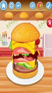 Burger Maker Game Memasak Screen Shot 4